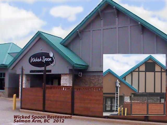 commercial-painting-wicked-spoon-restaurant-Salmon Arm,BC